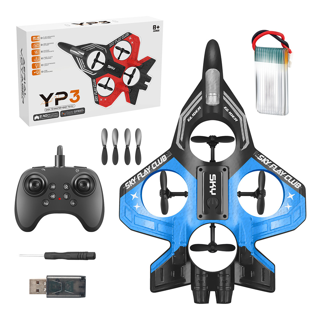 Drone Rc Fighter Jet - Drone RC 2.4G dengan Lampu, Helikopter