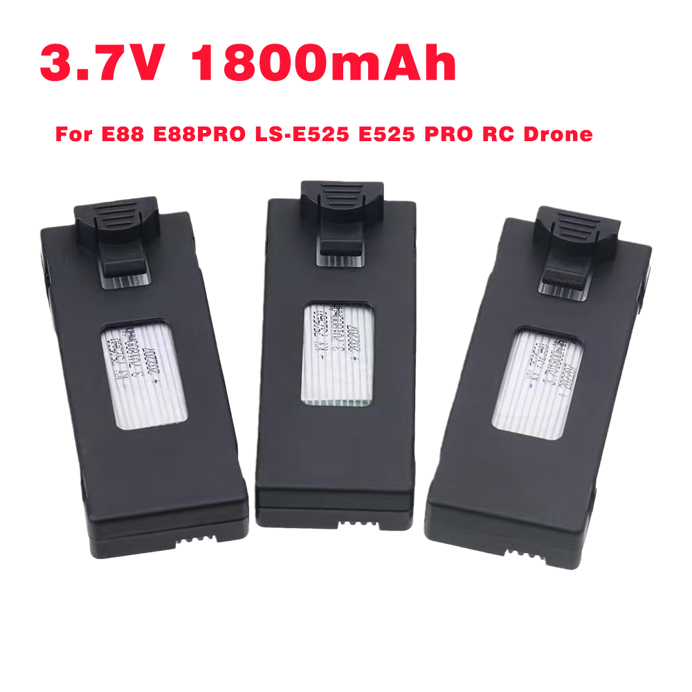 Rc Drone E88 - Aksesori Baterai Drone RC 3.7V 1800Mah
