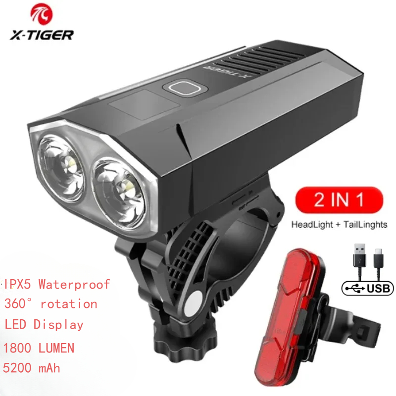 Drone Keh Rc K11 Turbo - X-tiger lampu depan sepeda Set, senter