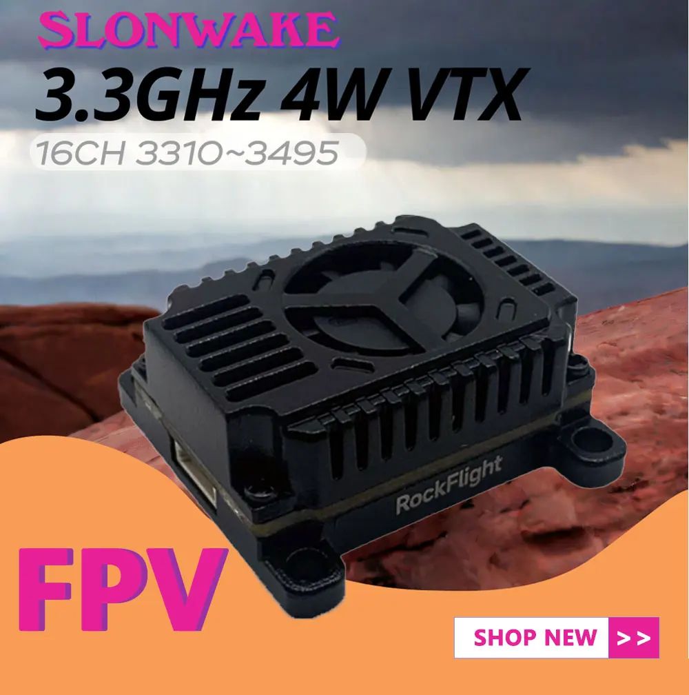 SLONWAKE FPV 3.3G 16CH 4000mW  - Fpv Antenna Receiver ulasan dan harga