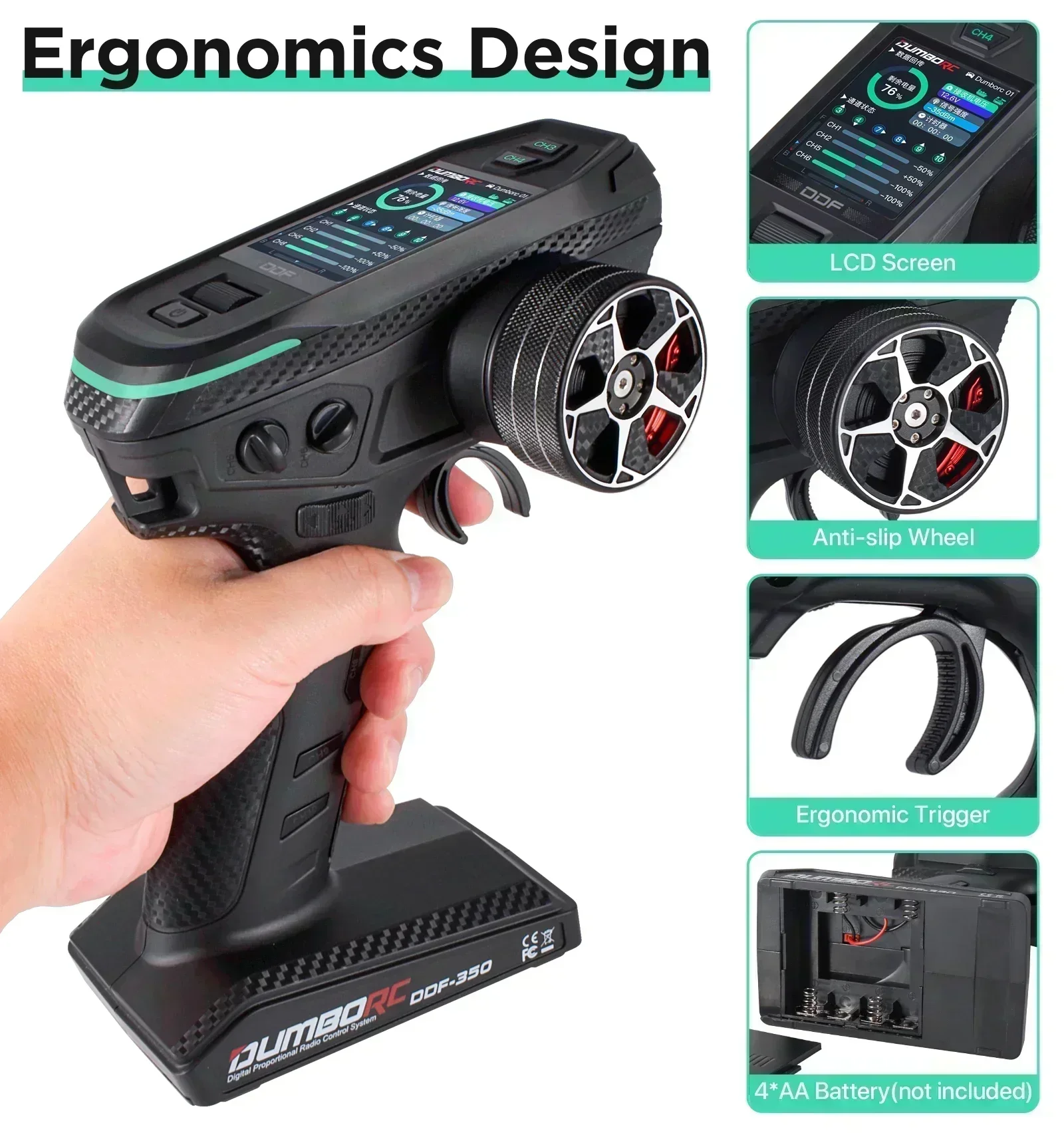 DUMBORC DDF-350 10CH pengendal - Joystick Rc Drone ulasan dan harga