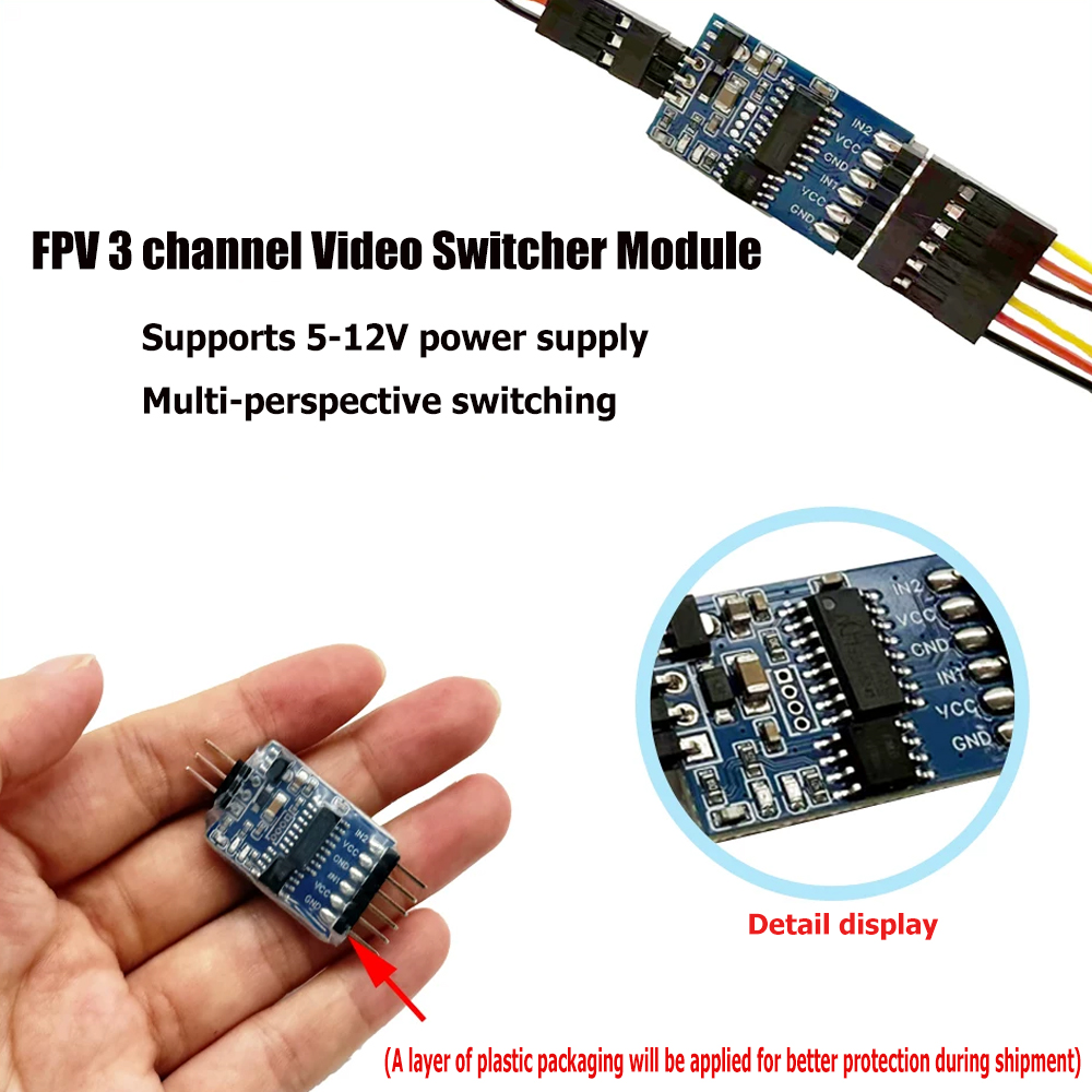 Modul Pengalih Video 3 Saluran - Drone Rc Controller ulasan dan harga