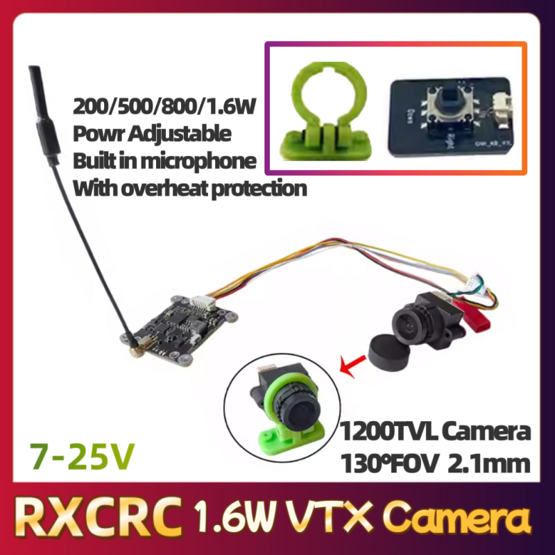 Modul RXCRC 5.8G 48CH 1.6W VTX - Drone Rc Controller ulasan dan harga