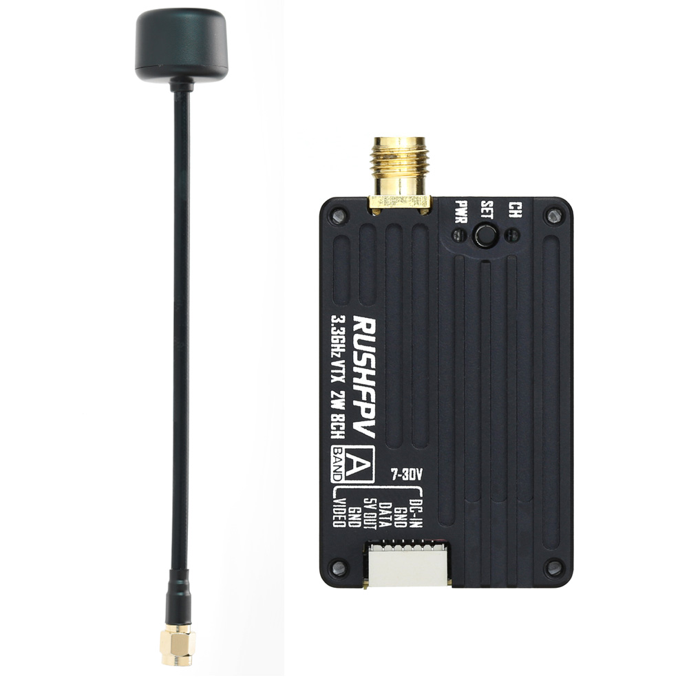 RUSHFPV 3.3G 2W VTX Transmitte - Fpv Antenna Receiver ulasan dan harga
