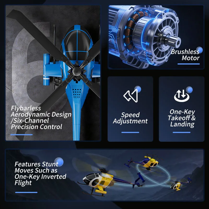Helikopter RC Baru 2026 MD500  - Drone Rc Fighter Jet ulasan dan harga