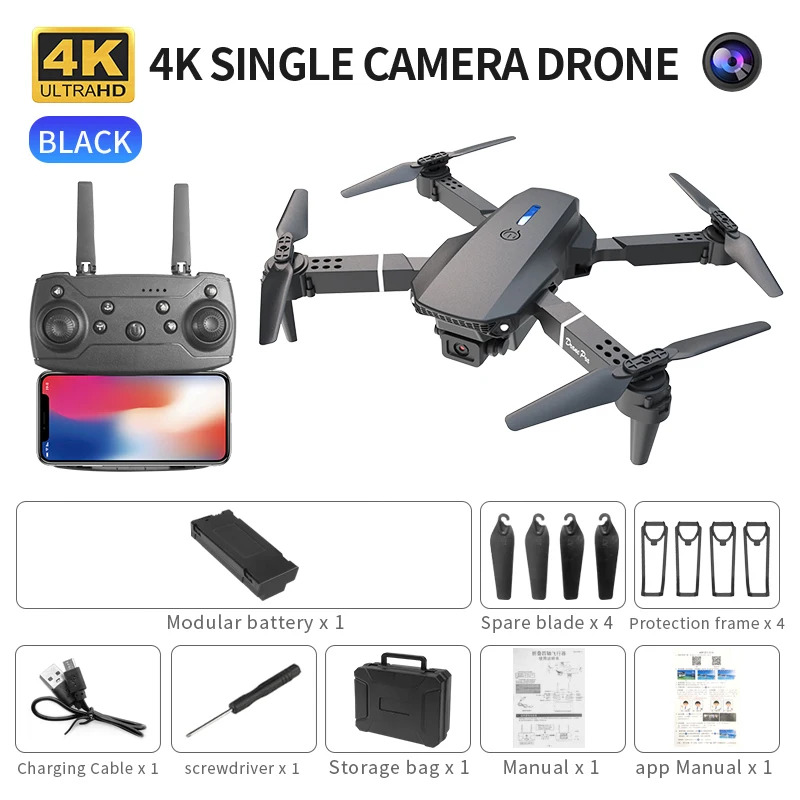 E88 Pro Drone Lipat Cerdas Men - Rc Drone E88 ulasan dan harga