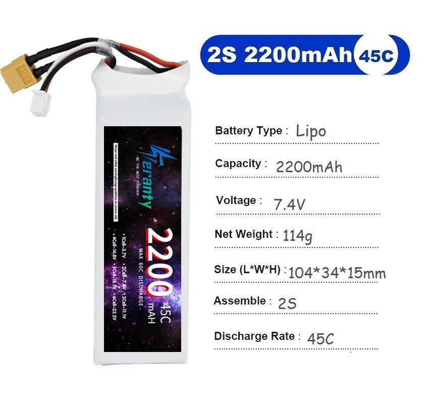2 buah 7.4V Lipo 2S baterai 15 - Drone Carrera Rc ulasan dan harga
